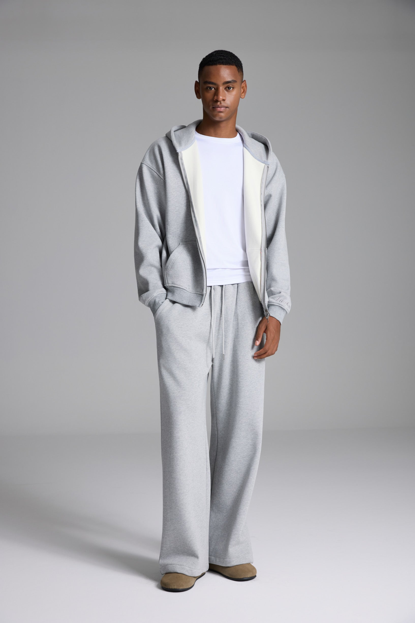 LINDENシリーズ ジップジャケット – グレー