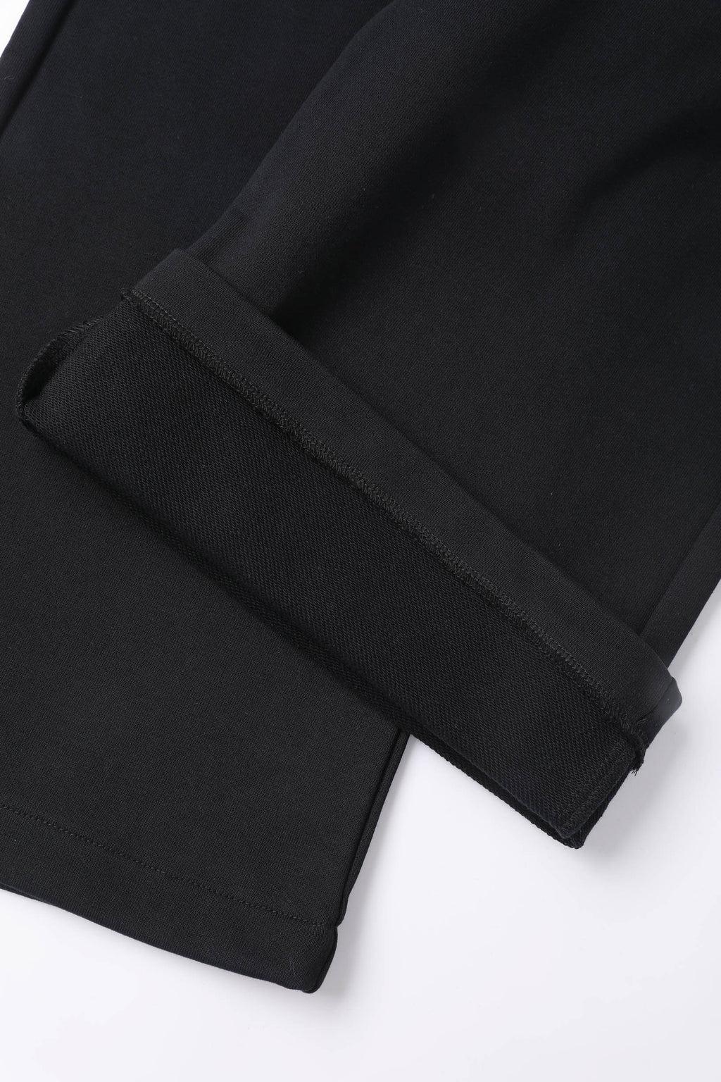 【裏パイル】LINDEN ストレートスウェットパンツ ブラック