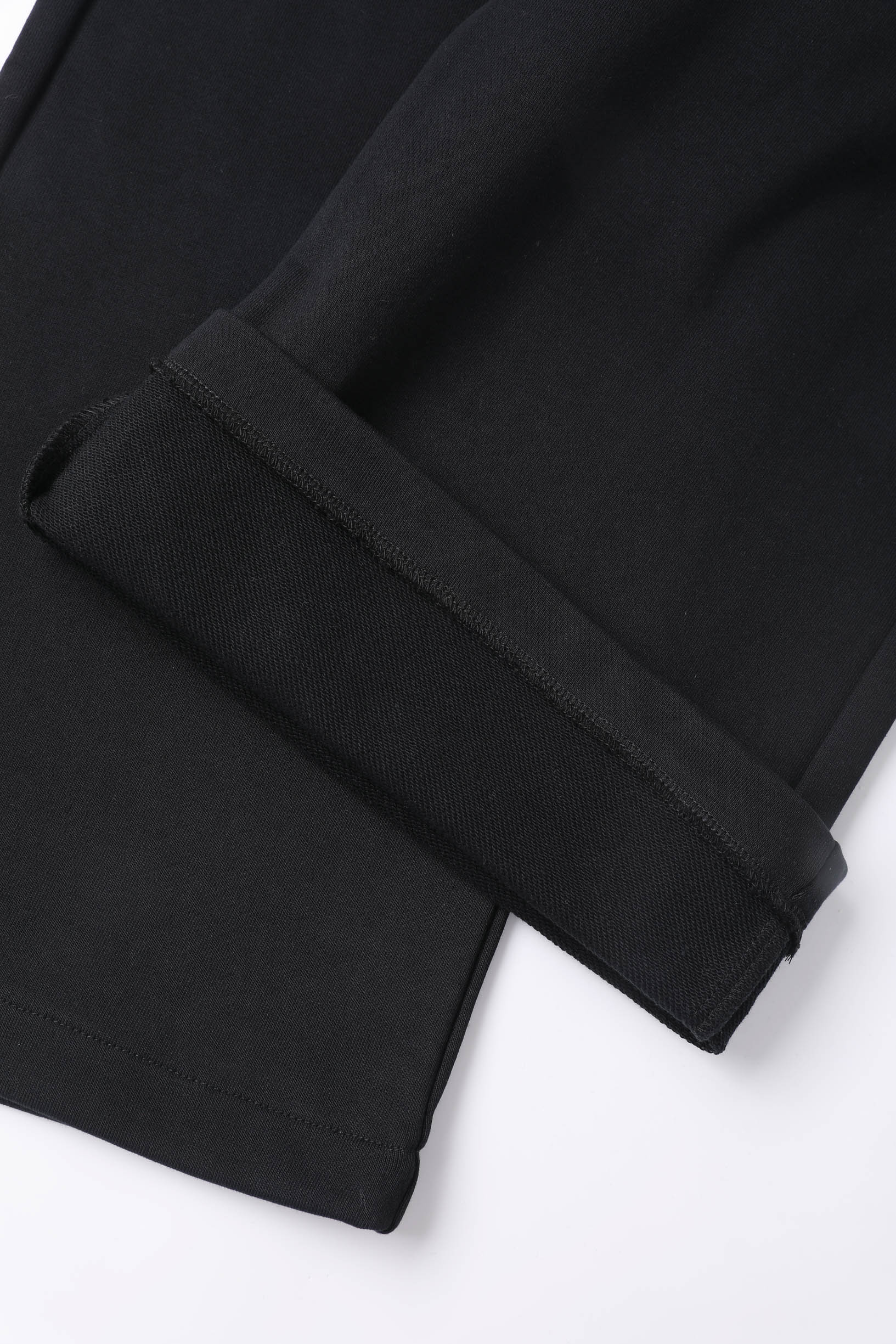 【裏パイル】LINDEN ストレートスウェットパンツ ブラック