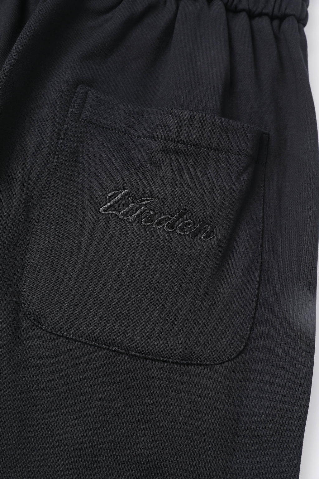 【裏パイル】LINDEN ストレートスウェットパンツ ブラック