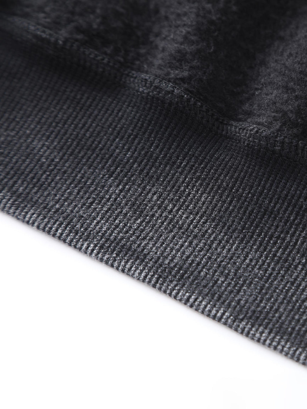 【柔らか 裏起毛】ウォッシュ加工 パーカー ブラック